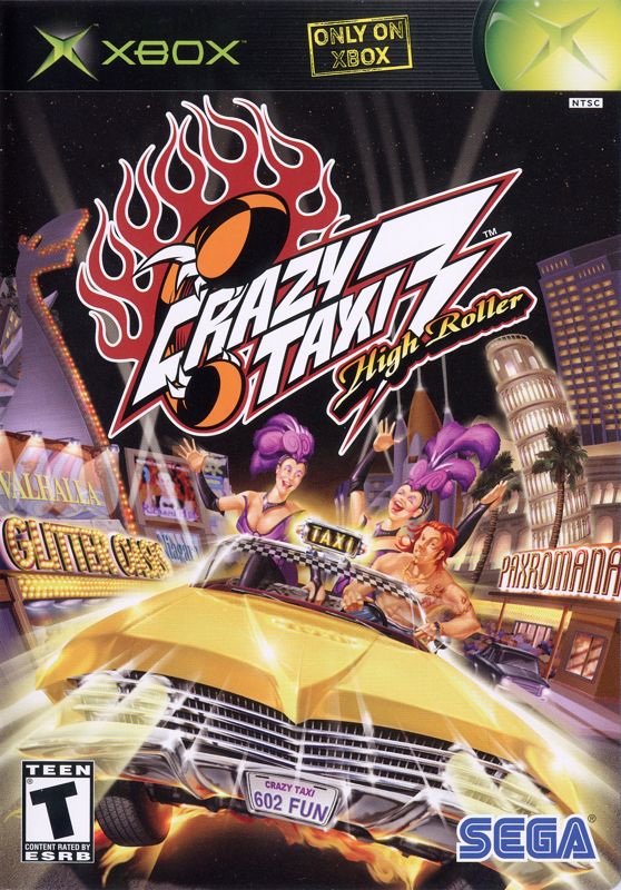 Crazy Taxi 3 High Roller box art for Xbox